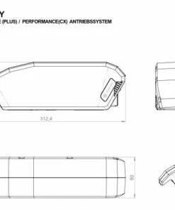 E-Bike Vision - EBV Batterie De Cadre Compatible Bosch Active (Plus) / Performance (CX) 36 V -Batteries VAE Soldes 540 3840x2160