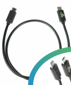 Elektrofahrrad24 Câble De Charge Micro USB A - Micro USB B Compatible Bosch (450 Mm)