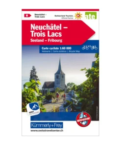 Carte Routière De La Suisse à Vélo "Neuchâtel-Trois Lacs"