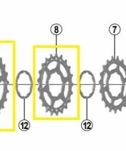 Shimano - Pignons Pour Cassette SLX CS-M7000 11 Vitesses