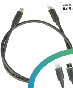 Elektrofahrrad24 Câble De Charge USB Micro A - Apple Lightning MFI - Compatible Bosch