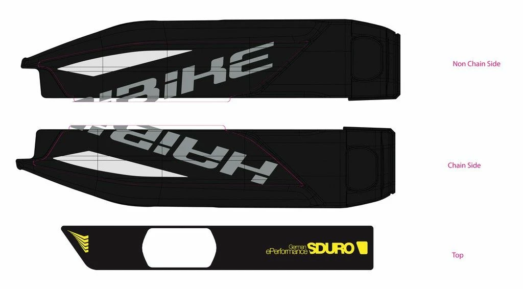 Haibike - Autocollant SDURO 2017 Pour Batterie De Cadre Yamaha 1 Haibike - Autocollant SDURO 2017 Pour Batterie De Cadre Yamaha