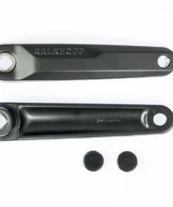 Kalkhoff/Miranda - Paire De Manivelles Carré Originales Noir/argent 170 Mm