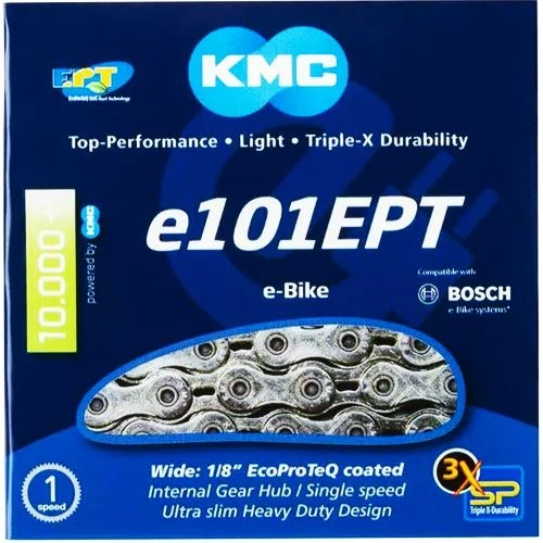 KMC - E101 EPT - Chaîne Pour Vélo électrique - 112 Mailllons 1 KMC - E101 EPT - Chaîne Pour Vélo électrique - 112 Mailllons