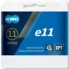 KMC - E11 EPT - Chaîne Compatible 11 Vitesses - 136 Maillons