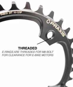 Praxis Works - Plateau VTT ERing Steel 104 Mm - Technologie Wave™ -Batteries VAE Soldes praxis works plateau ering steel 104mm wawe schema 3840x2160