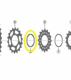 Shimano - Bague D'espacement B Pour Cassette SLX CS-M7100