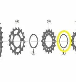 Shimano - Entretoise Y-0GX00300 Pour Cassette XT CS-M8100
