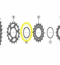 Shimano - Entretoise Y-0GX00310 Pour Cassette XT CS-M8100