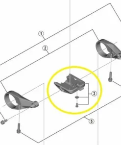 Shimano - Support Pour écran SC-6100 (sans Colliers De Fixation)